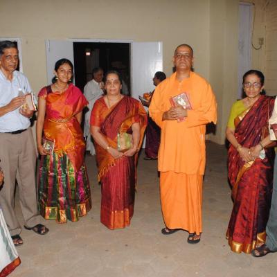 Swamiji With The Trustees Their Families