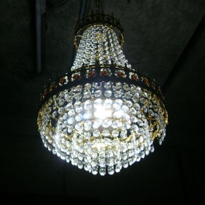 Brilliant Led Lamps Shine Thru The Crystal Glass