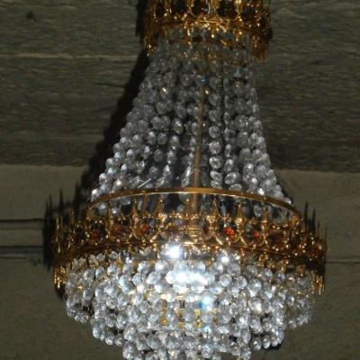 Close View Of Crystal Glass Lamp
