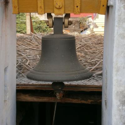 Solar Lamp Lighting The Temple Bell
