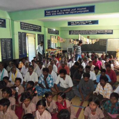 Siruvattukkadu Village Members Assembly In The Audience