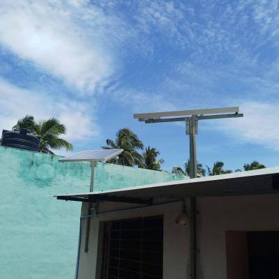 Solar Panels Installed On Terrace