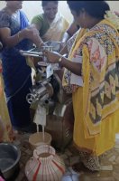 Solar-powered grain mill