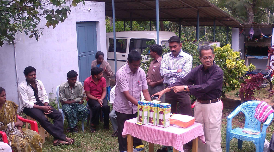 Solar lighting in rural school