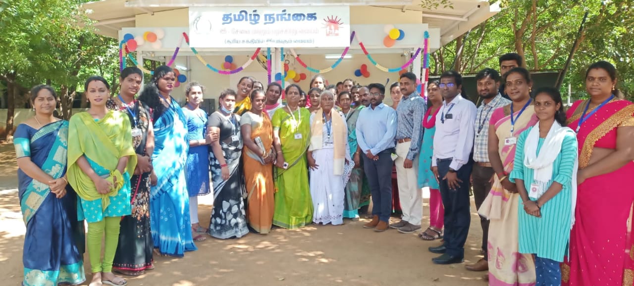 Artisans displaying finished products